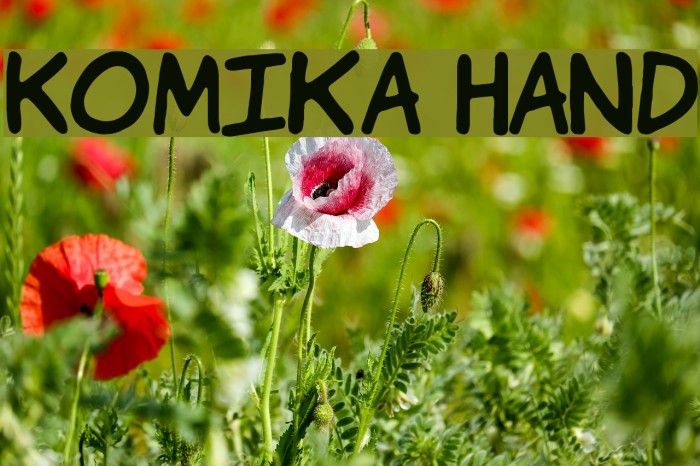 Komika Hand Font examples