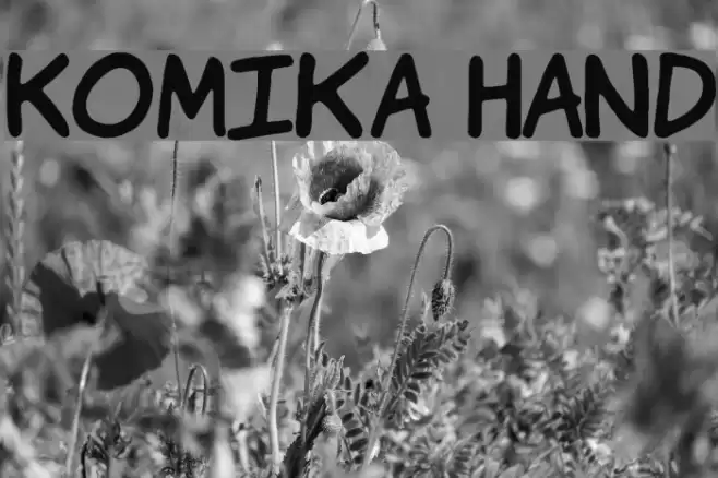 Komika Hand Font examples