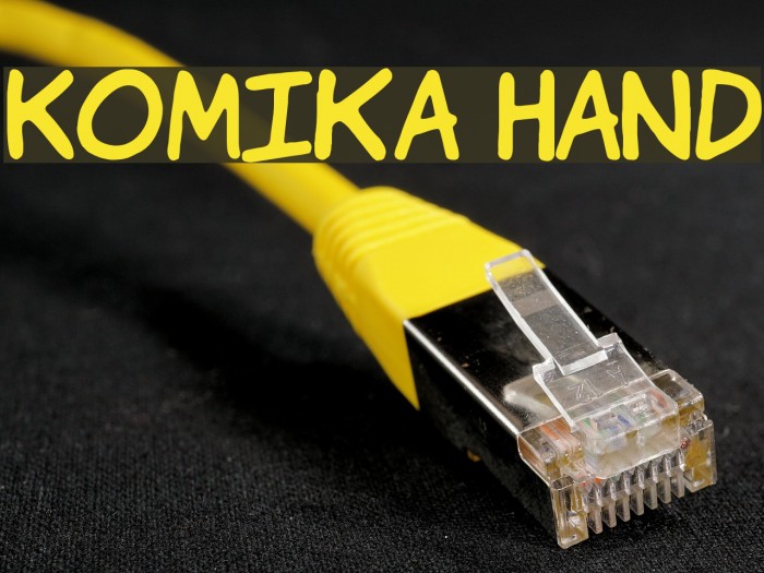 Komika Hand Font examples