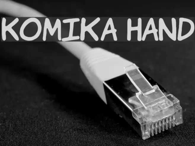 Komika Hand Font examples