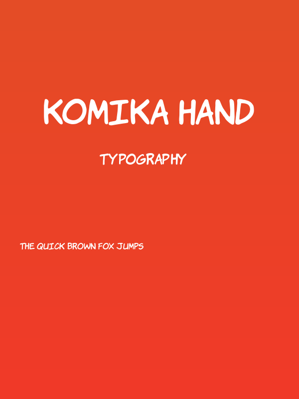 Komika Hand Poster