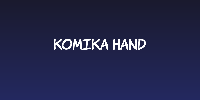 Komika Hand Social Header