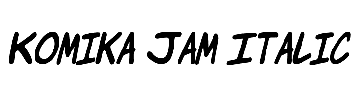 Komika Jam Italic  les polices de caractères gratuit tlcharger