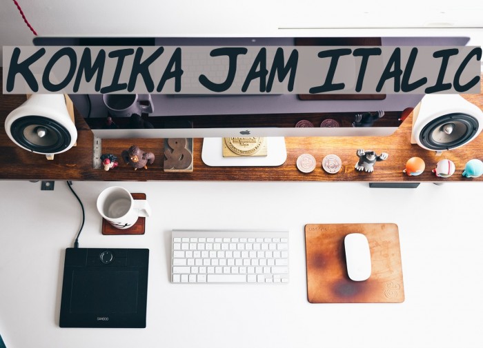 Komika Jam Italic Font examples