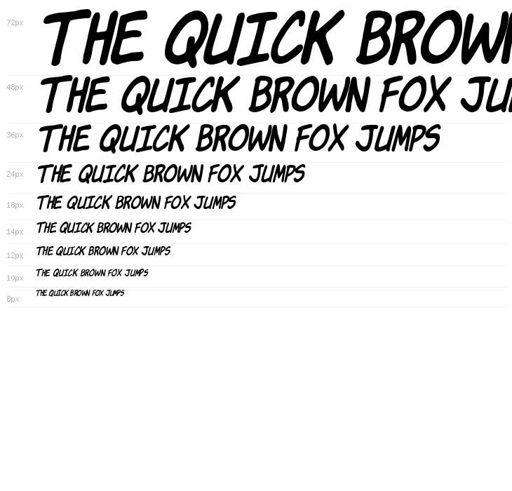 Komika Jam Italic Waterfall