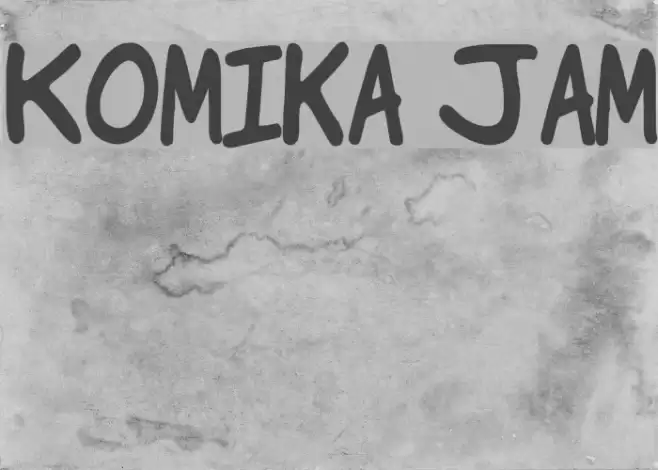 Komika Jam Font examples