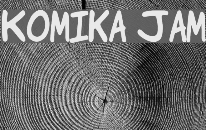 Komika Jam Font examples