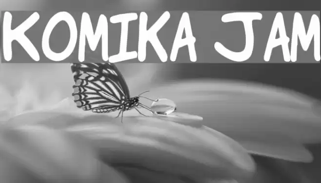 Komika Jam Font examples