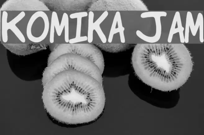 Komika Jam Font examples