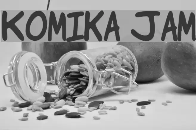 Komika Jam Font examples