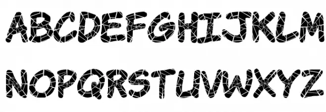 Komika Krak Font Litere mari