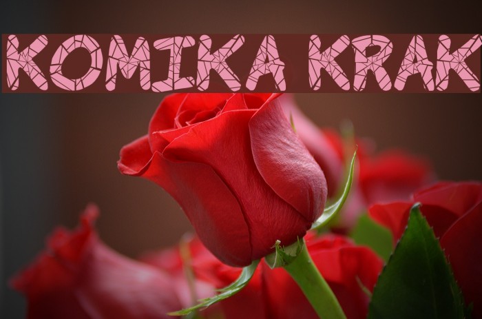 Komika Krak Font examples