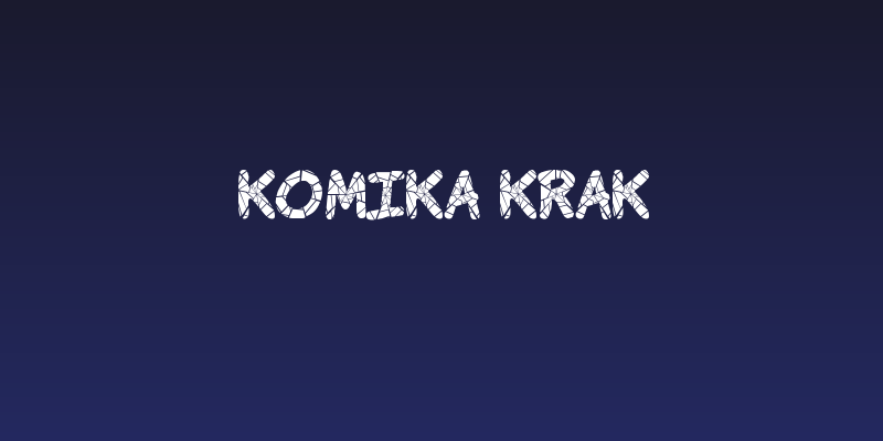 Komika Krak Social Header