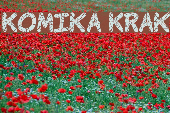 Komika Krak Font examples
