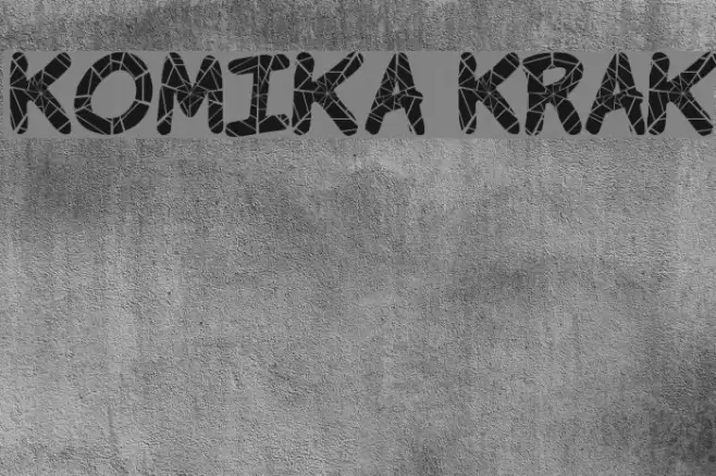 Komika Krak Font examples