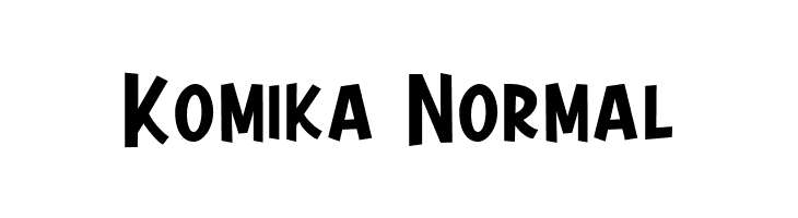 Komika Normal  les polices de caractères gratuit tlcharger