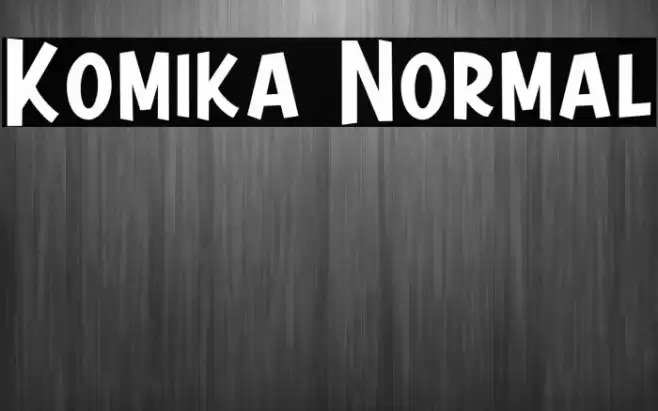 Komika Normal Font examples