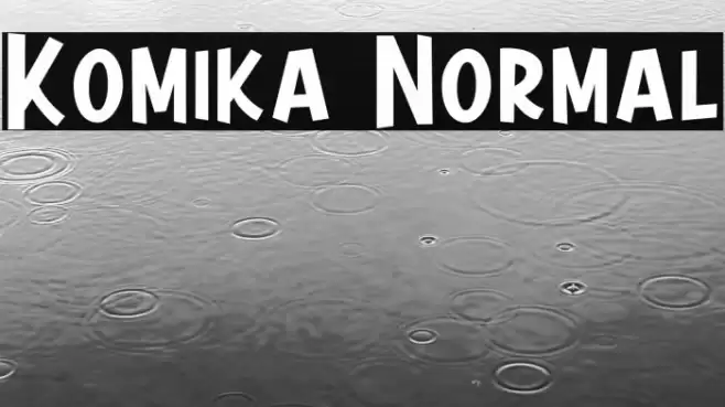 Komika Normal Font examples