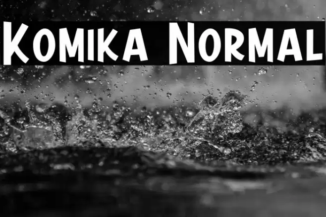 Komika Normal Font examples