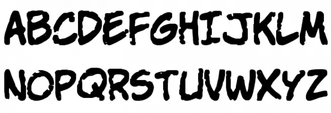 Komika Parch Font UPPERCASE