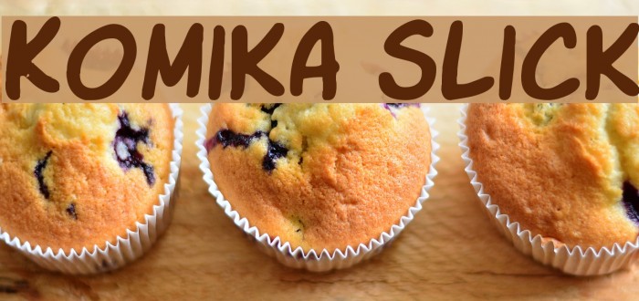 Komika Slick Font examples