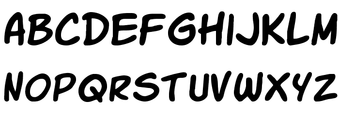 Komika Slick Font LOWERCASE