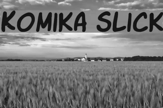 Komika Slick フォント examples