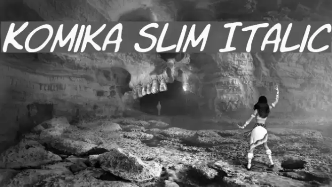 Komika Slim Italic Font examples