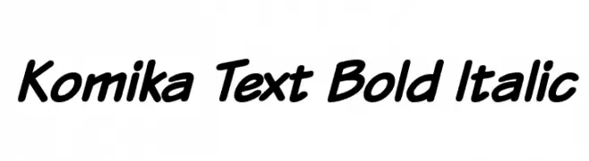 Komika Text Bold Italic  font caratteri gratis