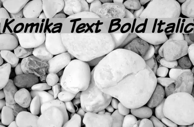 Komika Text Bold Italic خط examples