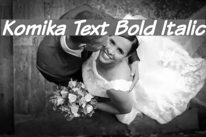 Komika Text Bold Italic خط examples