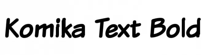 Komika Text Bold  フリーフォントのダウンロード