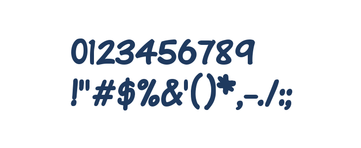 Komika Text Bold Other Characters