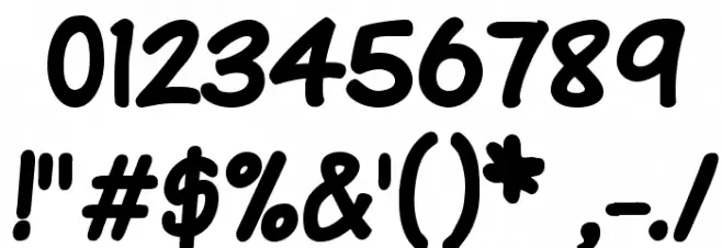 Komika Text Bold Font OTHER CHARS