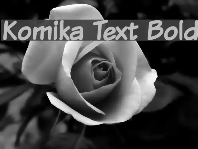 Komika Text Bold Font examples