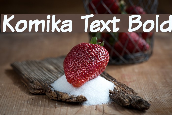 Komika Text Bold Example 2