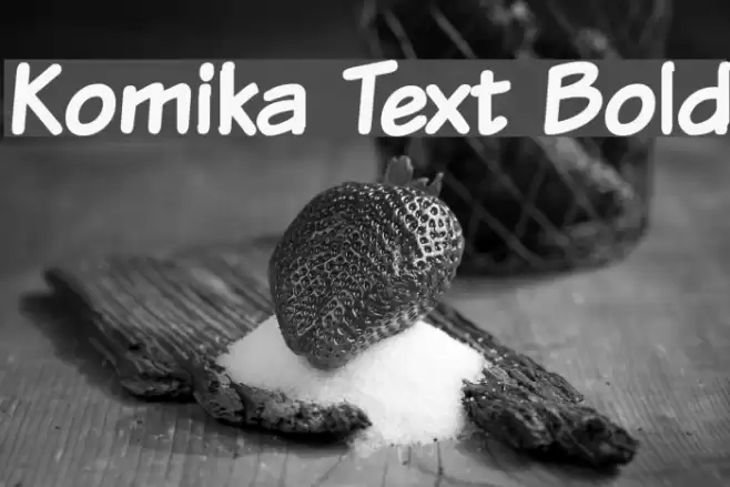 Komika Text Bold Font examples