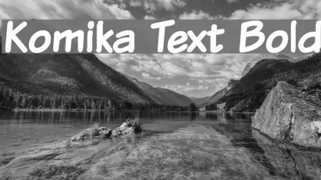 Komika Text Bold Font examples