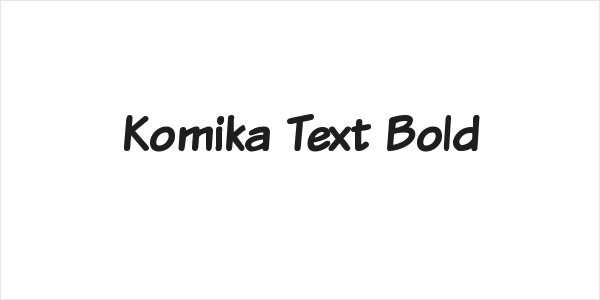Komika Text Bold Logo