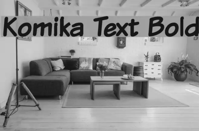 Komika Text Bold خط examples