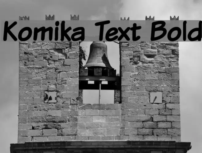 Komika Text Bold خط examples