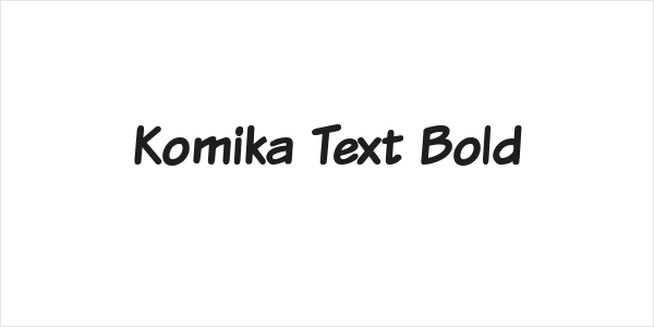 Komika Text Bold Logo