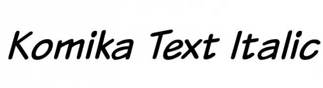 Komika Text Italic 