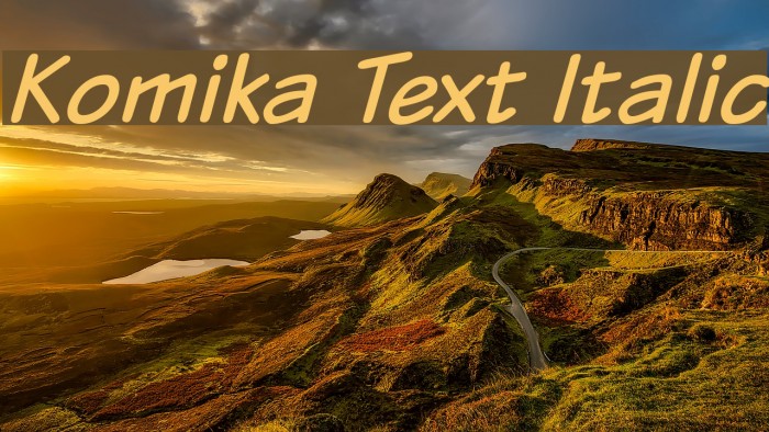 Komika Text Italic Font examples
