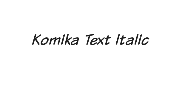 Komika Text Italic Logo