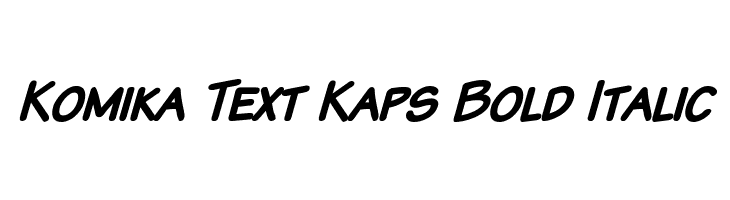 Komika Text Kaps Bold Italic  नि: शुल्क फ़ॉन्ट्स डाउनलोड