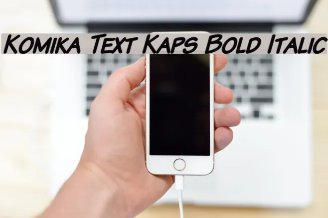 Komika Text Kaps Bold Italic Example 1