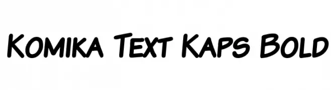 Komika Text Kaps Bold  font caratteri gratis