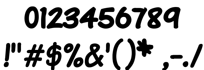 Komika Text Kaps Bold Font OTHER CHARS