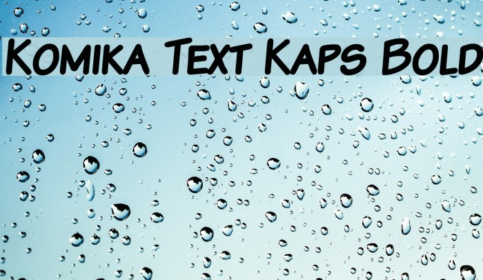 Komika Text Kaps Bold Font examples